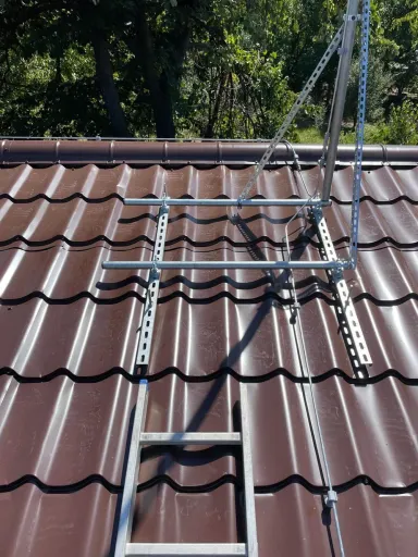 Stativ fixare catarg de paratrăsnet pe acoperiș plat sau țiglă — imaginea 3