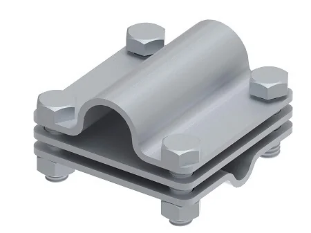 Piesă legătură electrod-platbandă Φ20mm din oțel zincat